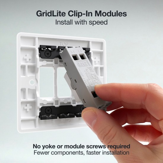 BG Grid Light Moulded 20A Intermediate Module